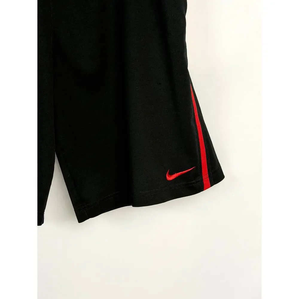 Nike Dri-FIT Athletic Shorts Mens Medium Black Red Basketball Training Gym M